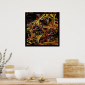 Ik spioneer met mijn kleine oog poster (Keuken)