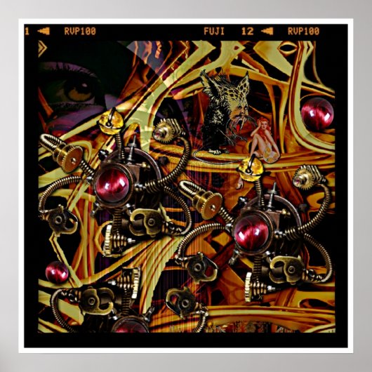 Ik spioneer met mijn kleine oog poster (Voorkant)