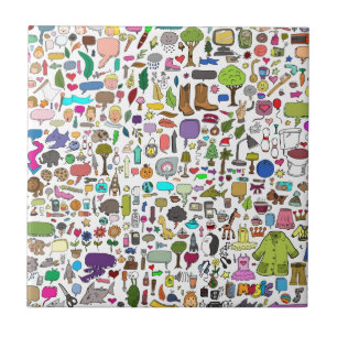 Ik spioneer met mijn kleine oog tegeltje