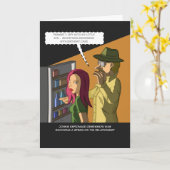 Ik spioneer verjaardagstaart Kaart (Gele Bloem)