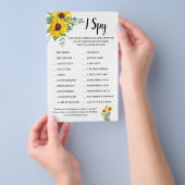 Ik spioneer zonnebloemen Weddenschappen Flyer (Hand)