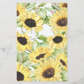 Ik spioneer zonnebloemen Weddenschappen Flyer (Achterkant)