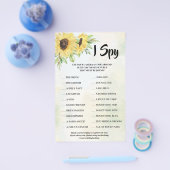 Ik spioneer zonnebloemen Weddenschappen Flyer (Enkel)