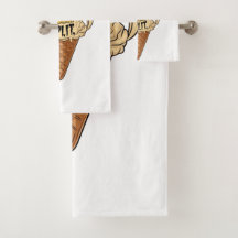 Ik spleet, schattig bananenijs