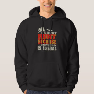 Ik spook jacht slaan mensen illegale spookjager hoodie