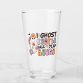 Ik spook mensen Halloween Glas (Voorkant)