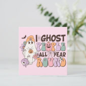 Ik spook mensen Halloween Kaart (Staand voorkant)