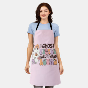 Ik spook mensen Halloween Schort