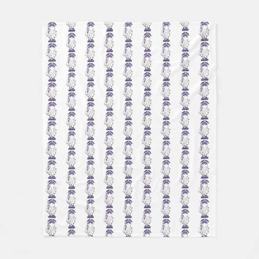 Ik spook mensen het hele jaar door rond Funny Ghos Fleece Deken (Voorkant)