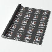 Ik spook mensen het hele jaar rond F-CAW-F Hallowe Cadeaupapier (Uitgerold)