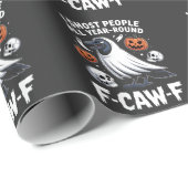 Ik spook mensen het hele jaar rond F-CAW-F Hallowe Cadeaupapier (Rol Hoek)