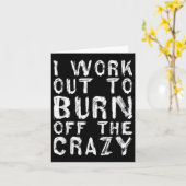 Ik Sport Om De Gekke Grappige Workout Motivatie Er Kaart (Gele Bloem)