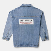 Ik sprak me uit denim jacket (Achterkant)