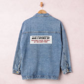 Ik sprak me uit denim jacket (Hangar)