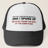 Ik sprak me uit  trucker pet (Voorkant)