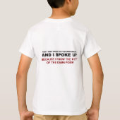 Ik sprak mijn mening uit t-shirt (Achterkant)