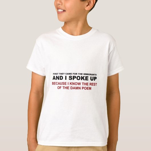 Ik sprak mijn mening uit t-shirt (Voorkant)