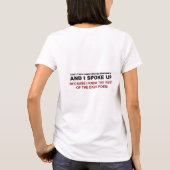 Ik sprak mijn mening uit t-shirt (Achterkant)