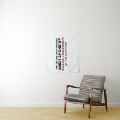 Ik sprak mijn mening uit wandkleed (In situ)