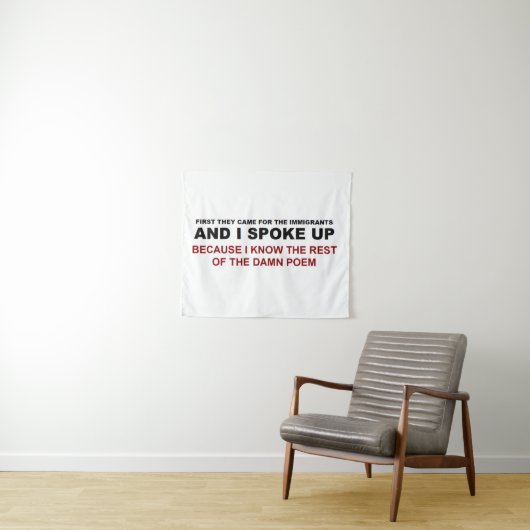 Ik sprak mijn mening uit wandkleed (In Situ (horizontaal))