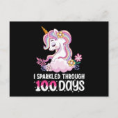 Ik sprankelde door 100 Dagen van School Eenhoorn Briefkaart (Voorkant)