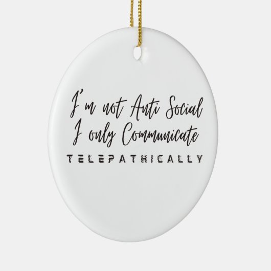 Ik spreek alleen telepathisch Ornament (Rechts)