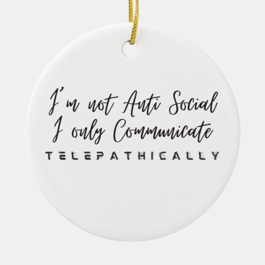 Ik spreek alleen telepathisch Ornament (Voorkant)