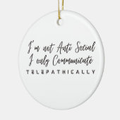 Ik spreek alleen telepathisch Ornament (Links)