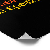 Ik spreek Biden Harris 2024 President Americ Poster (Hoek)