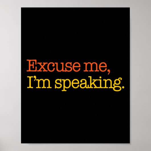 Ik spreek Biden Harris 2024 President Americ Poster (Voorkant)