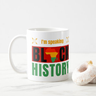 Ik spreek Black History Month Geschiedenisleraren Koffiemok