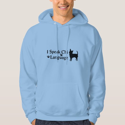 Ik spreek Chi Language Mannen Hoodie (Voorkant)