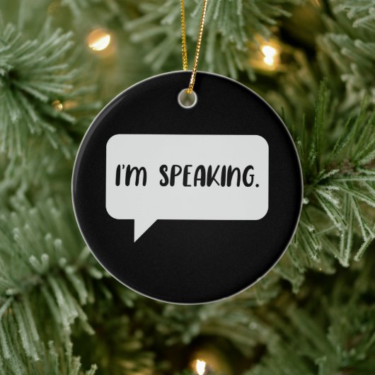 Ik spreek Citaat Keramisch Ornament (Boom)