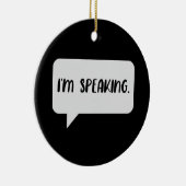 Ik spreek Citaat Keramisch Ornament (Rechts)