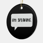 Ik spreek Citaat Keramisch Ornament (Links)