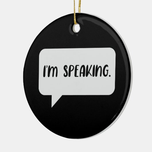 Ik spreek Citaat Keramisch Ornament (Links)