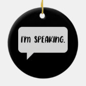 Ik spreek Citaat Keramisch Ornament (Achterkant)