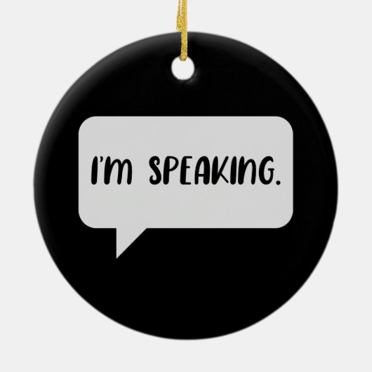 Ik spreek Citaat Keramisch Ornament (Achterkant)