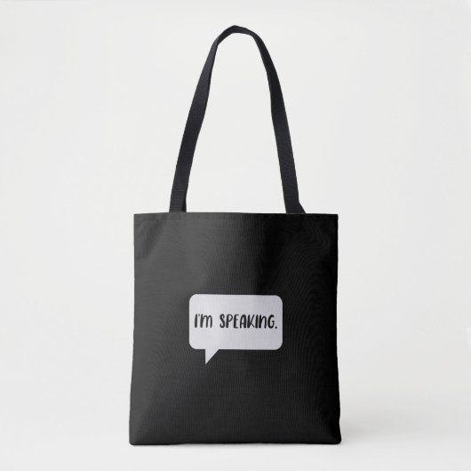 Ik spreek citaat tote bag (Voorkant)