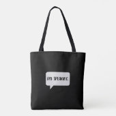 Ik spreek citaat tote bag (Achterkant)