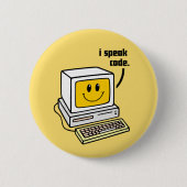 Ik spreek code ronde button 5,7 cm (Voorkant)