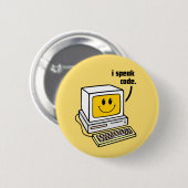 Ik spreek code ronde button 5,7 cm (Voorkant /achterkant)