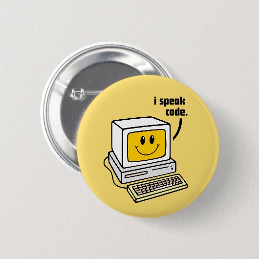 Ik spreek code ronde button 5,7 cm (Voorkant /achterkant)