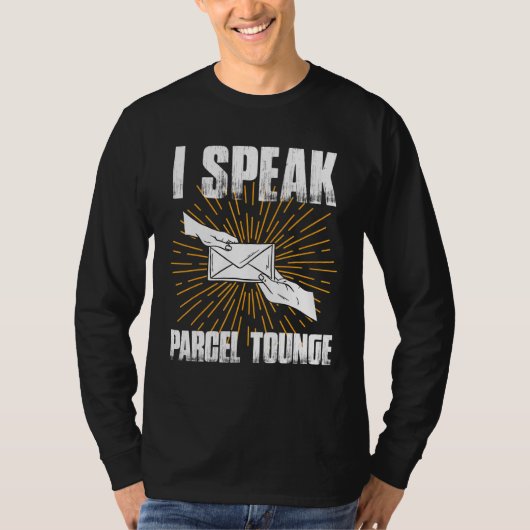 Ik spreek de postboorder van Parcel T-shirt (Voorkant)