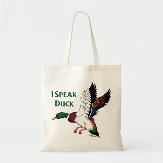 Ik spreek Duck Tote Bag (Voorkant)