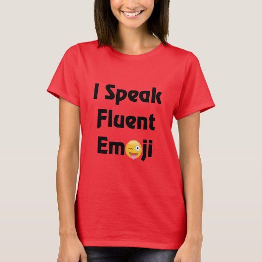Ik spreek Emoji T-Shirt (Voorkant)