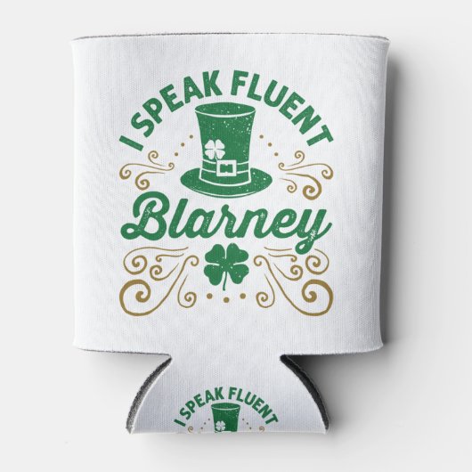 Ik spreek Fluent Blarney St Patricks Day Irish Blikjeskoeler (Voorkant)