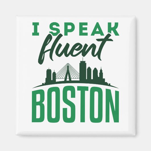 Ik spreek Fluent Boston Bostonian Accent Magneet (Voorkant)