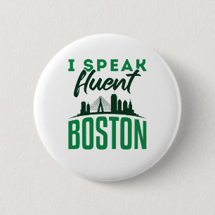 Ik spreek Fluent Boston Bostonian Accent Ronde Button 5,7 Cm