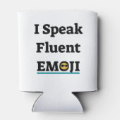 Ik spreek Fluent Emoji Blikjeskoeler (Achterkant)